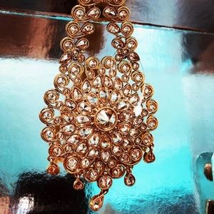 Indian bridal jewelry. Jhummar.
